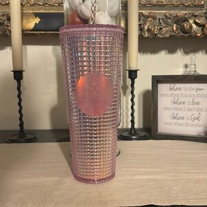 Pink disco Starbucks tumbler NWT